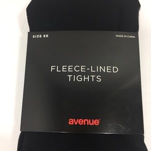 New Avenue fleece lined black tights
